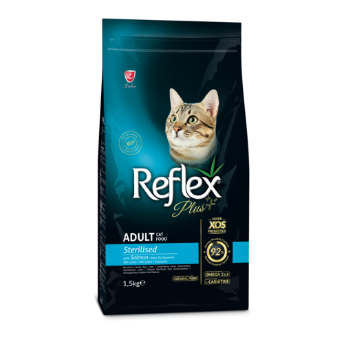 REFLEX PLUS CAT ADULT STERILISED SALMON 1,5 KG