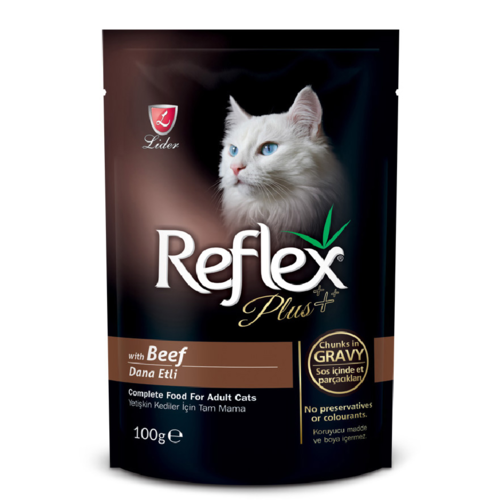 REFLEX PLUS CAT ADULT BEEF 100 GR