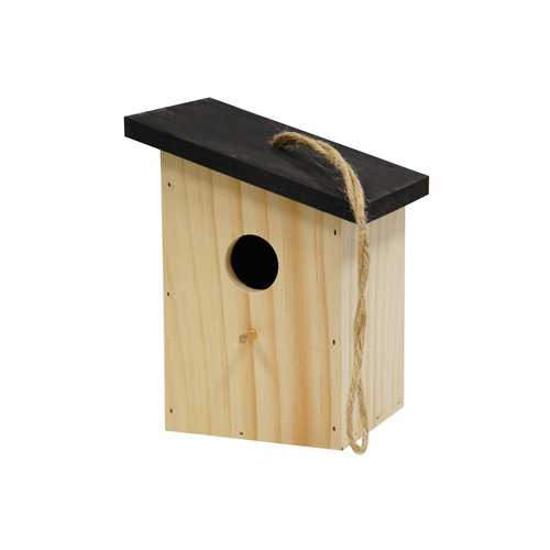 BIRDHOUSE COLORED ROOF BLACK