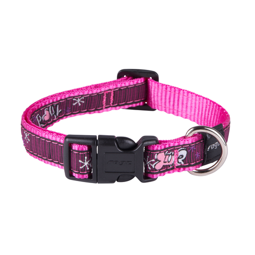 ROGZ SCOOTER CLASSIC COLLAR 16MM PINK LOVE