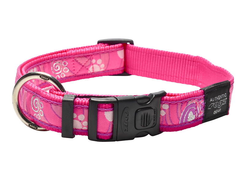 Scooter Halsband Pink Paw 16mm - 5/8