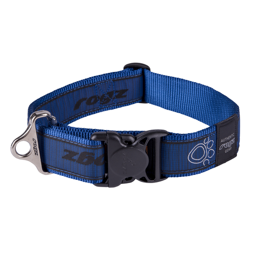 ROGZ SPECIAL AGENT CLASSIC COLLAR 40MM NAVY PAW