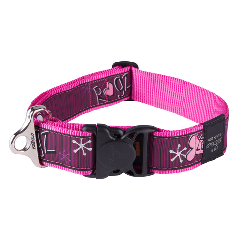 ROGZ SPECIAL AGENT CLASSIC COLLAR 40MM PINK LOVE
